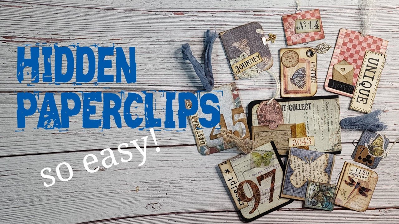 Hidden PAPERCLIPS Tutorial 3 Types  | Decorated Paperclips 📎  