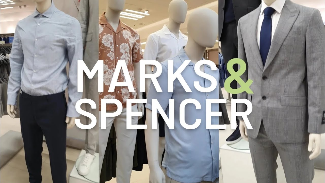 NEW IN MARKS AND SPENCER | NEW SUMMER AND AUTUMN COLLECTION FOR MEN 4K | AUGUST 2023 HAUL | TRY ON