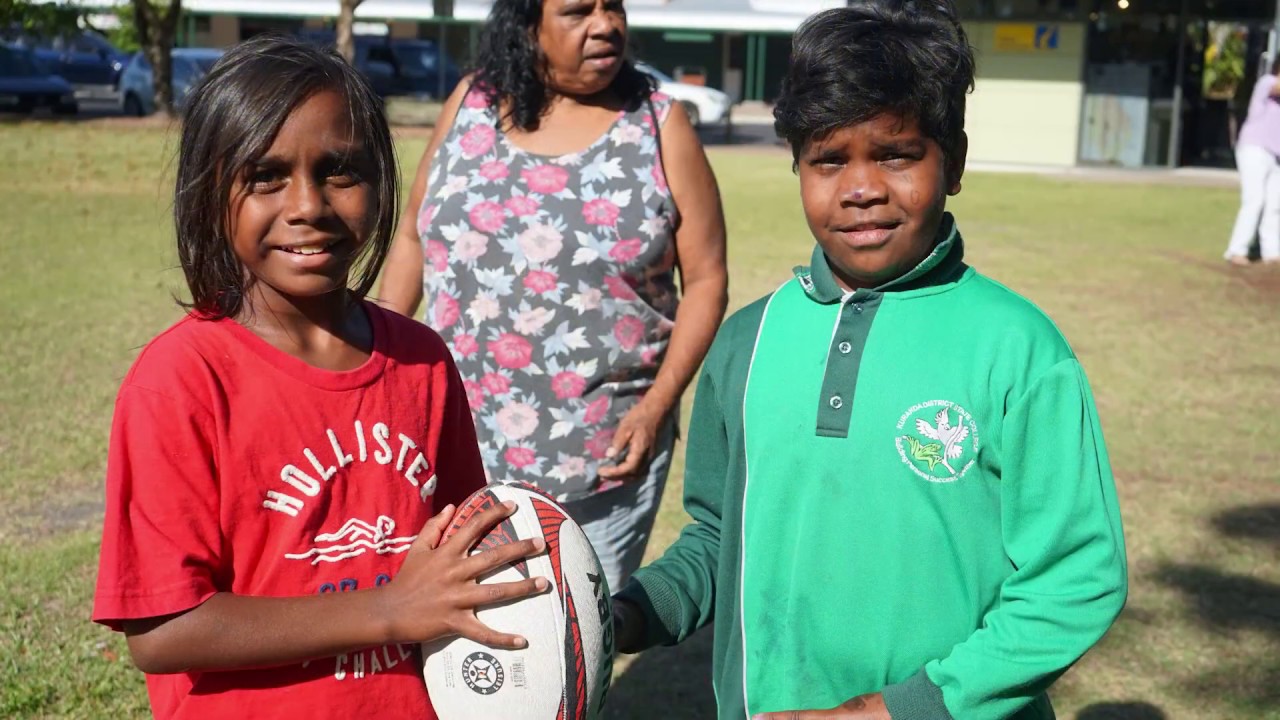 Families gathering in the park