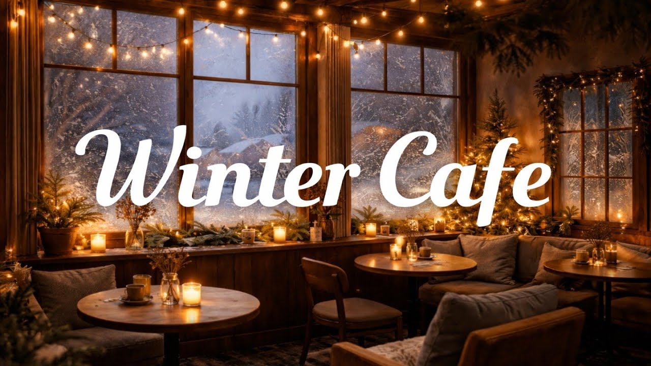 [playlist] 쉬고싶을 때 듣기 좋은 한적한 겨울 카페 플레이리스트 Snowy Winter Cafe Jazz ❄️ | Warm & Cozy Jazz Music