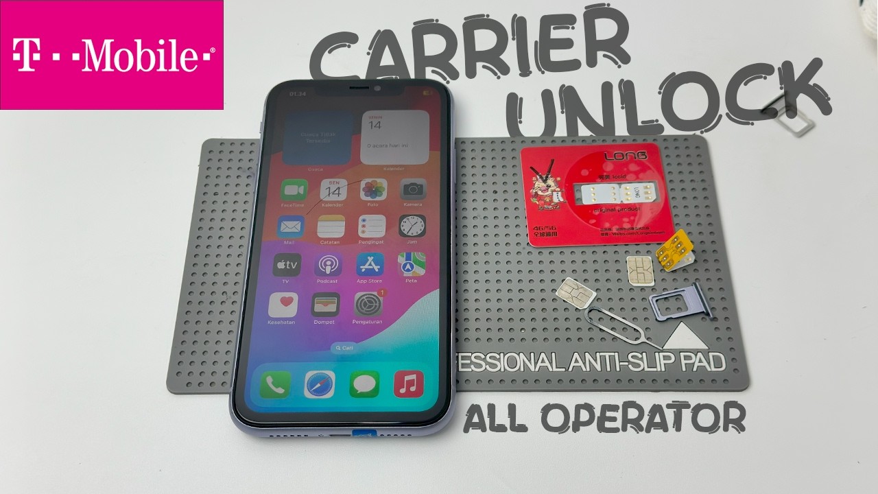 Cara Unlock Carrier T-Mobile | All Operator iPhone Sim Sticker (Long Sim)