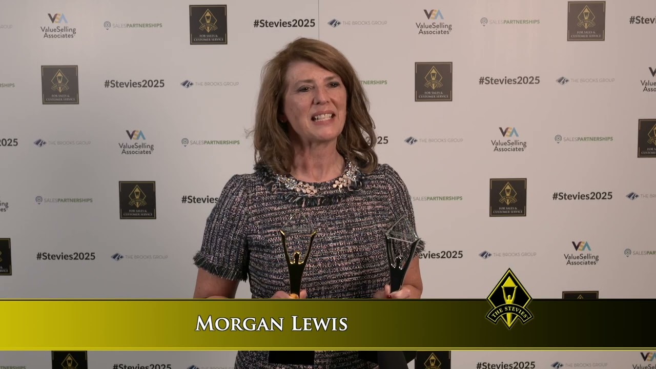 Morgan Lewis wins in the 2025 Stevie&reg; Awards for Sales & Customer Service