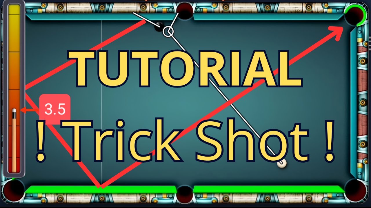 8 ball pool TUTORIAL TRICk SHOT con gravedad [2023]