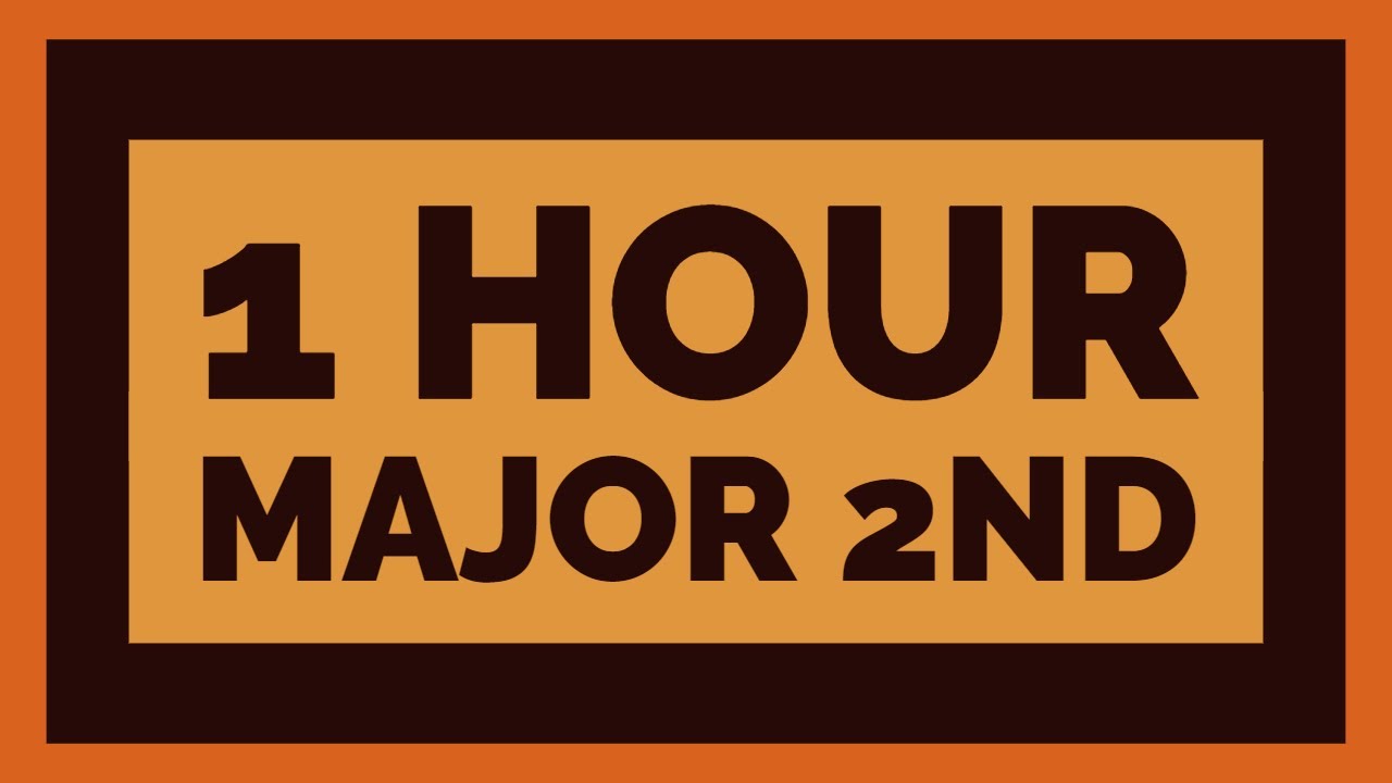 🎹 Relative Pitch EarTraining - 1 HOUR long Major 2nd Drill - Major 2nd 1 HOUR