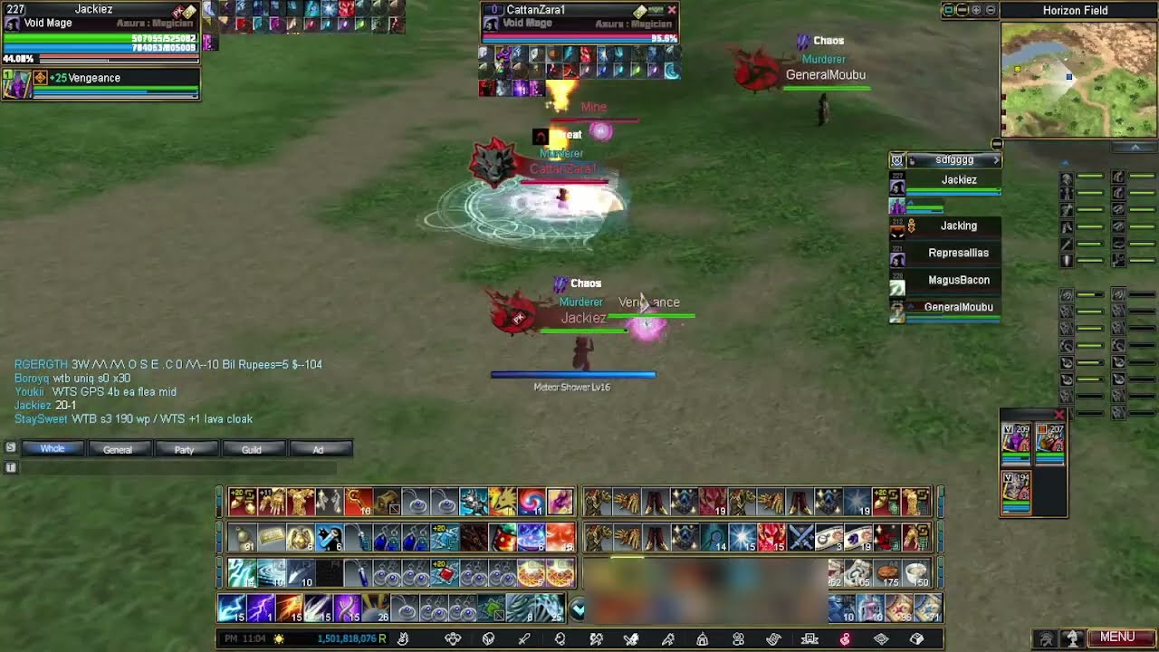 Rappelz US PvP - Threat VM Annihilation ft. CattanZara1