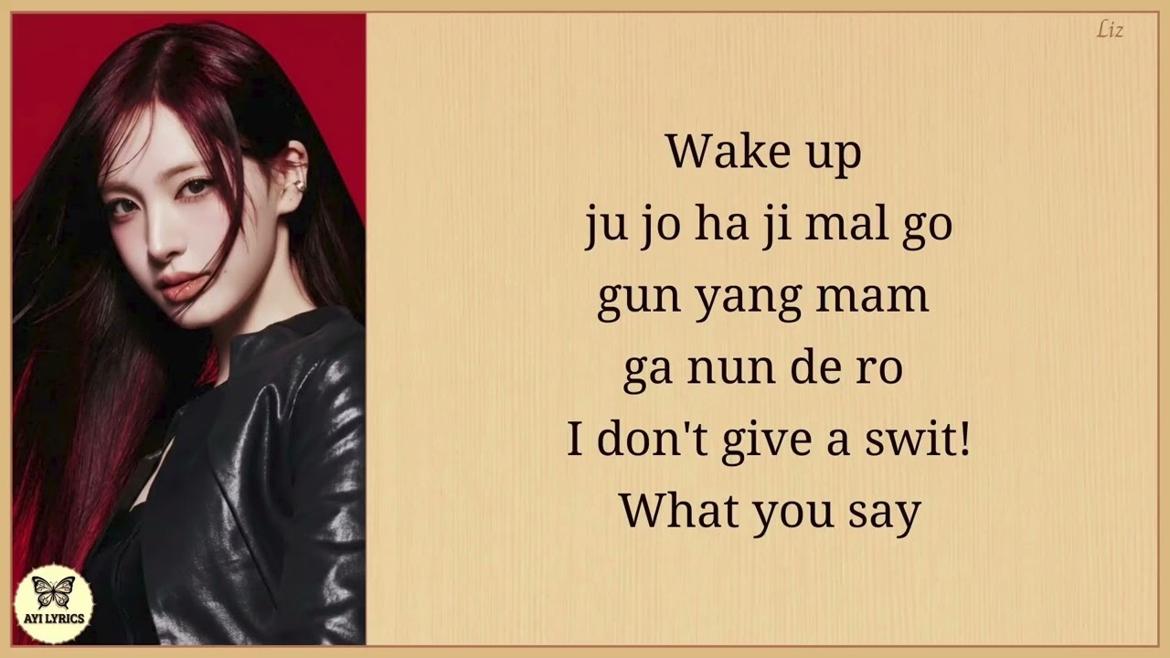 IVE - 'Bang Bang' (Lyrics)