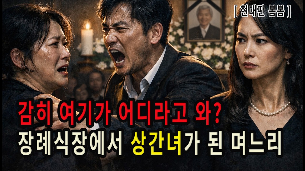 감히 여기가 어디라고 와? 시어머니 장례식장에서 ‘상간녀’가 되버린 며느리(최악의 고부갈등)