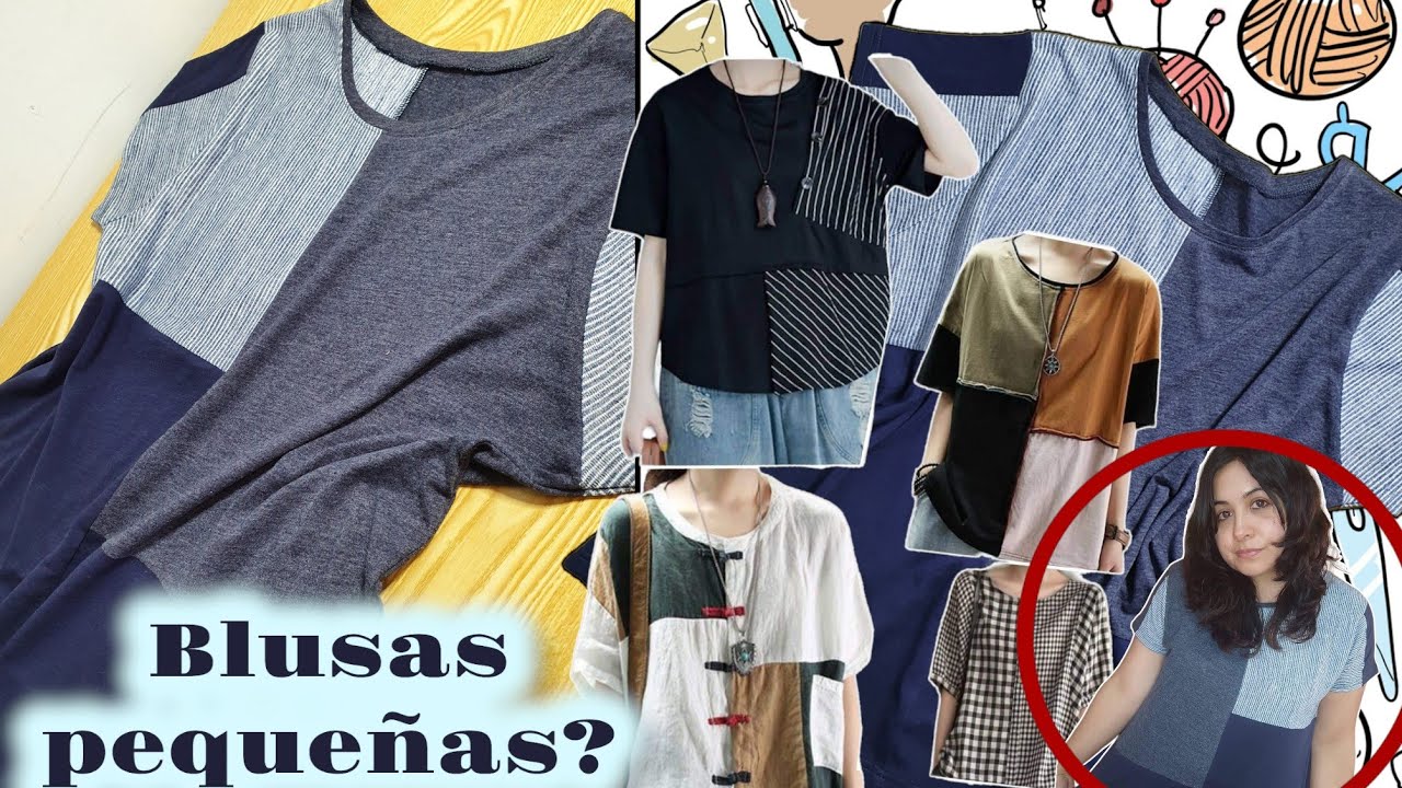 Utiliza poleras(blusas) pequeñas o dañadas para confeccionar una polera perfecta❤️🪡✂️
