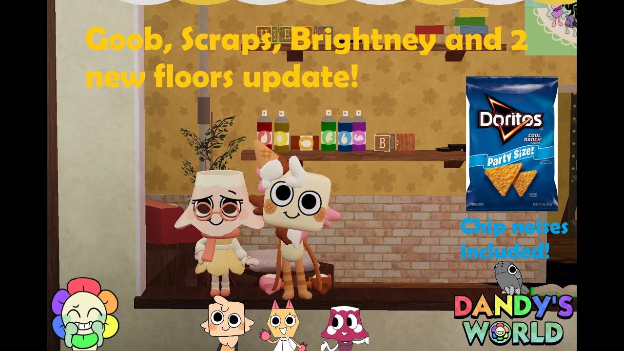 Goob, Scraps, Brightney optimizations and 2 new floors update in Dandy's World!