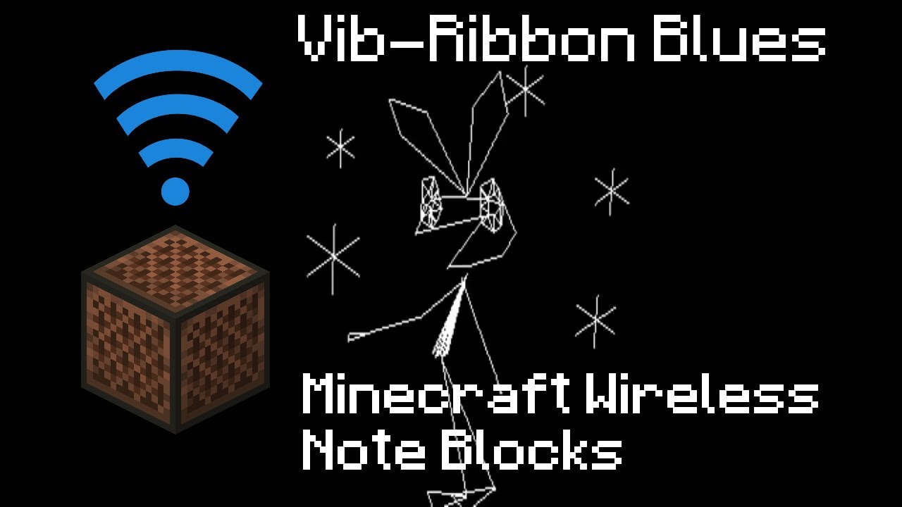 Vib-Ribbon - Vib-Ribbon Blues (Tutorial Song) - Minecraft 1.17.1 Wireless Note Blocks