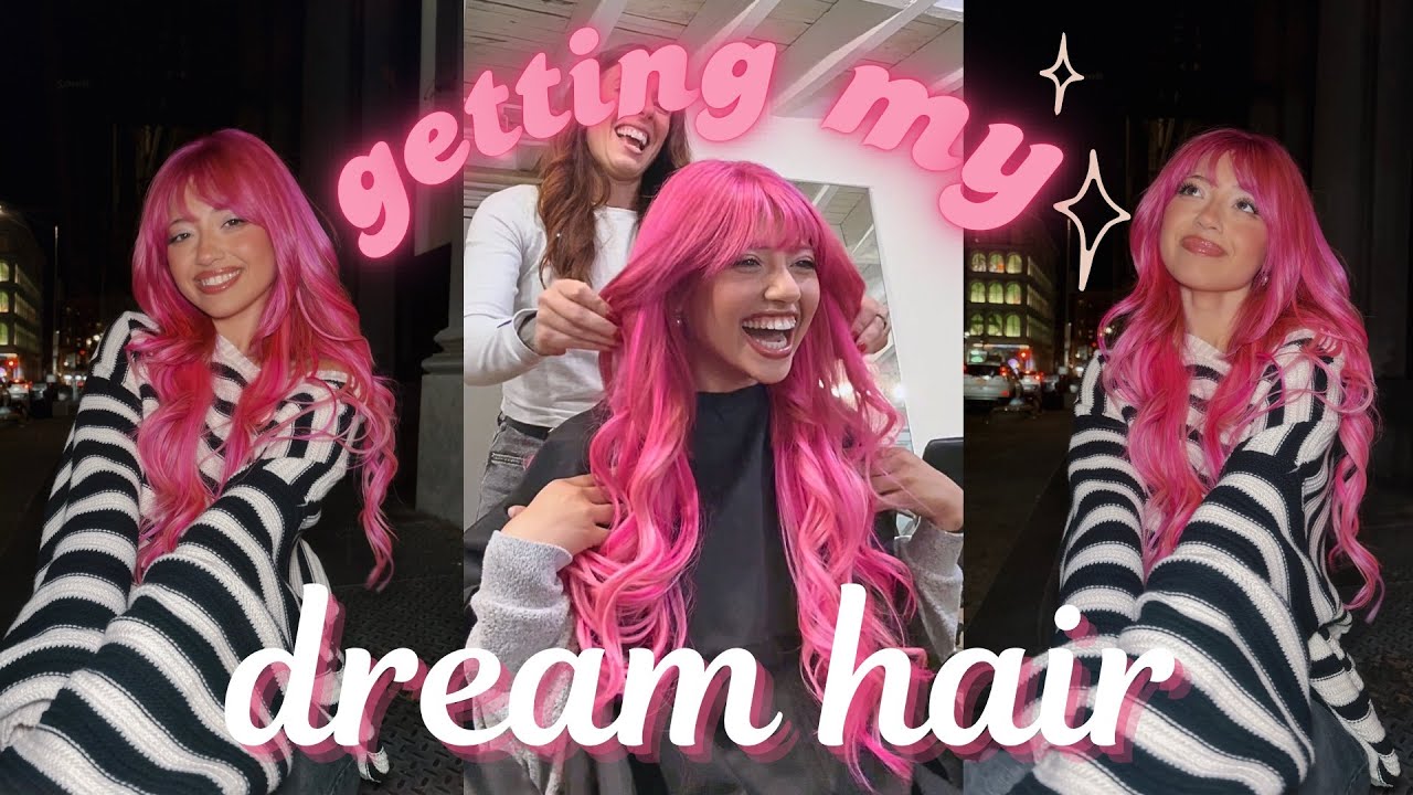 GETTING MY DREAM HAIR ✧.* pink hair transformation!!! 💓