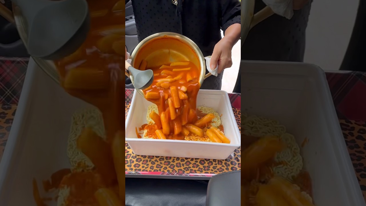 When mom lets you eat only one cup of tteokbokki&hellip; #food #viral #mukbang