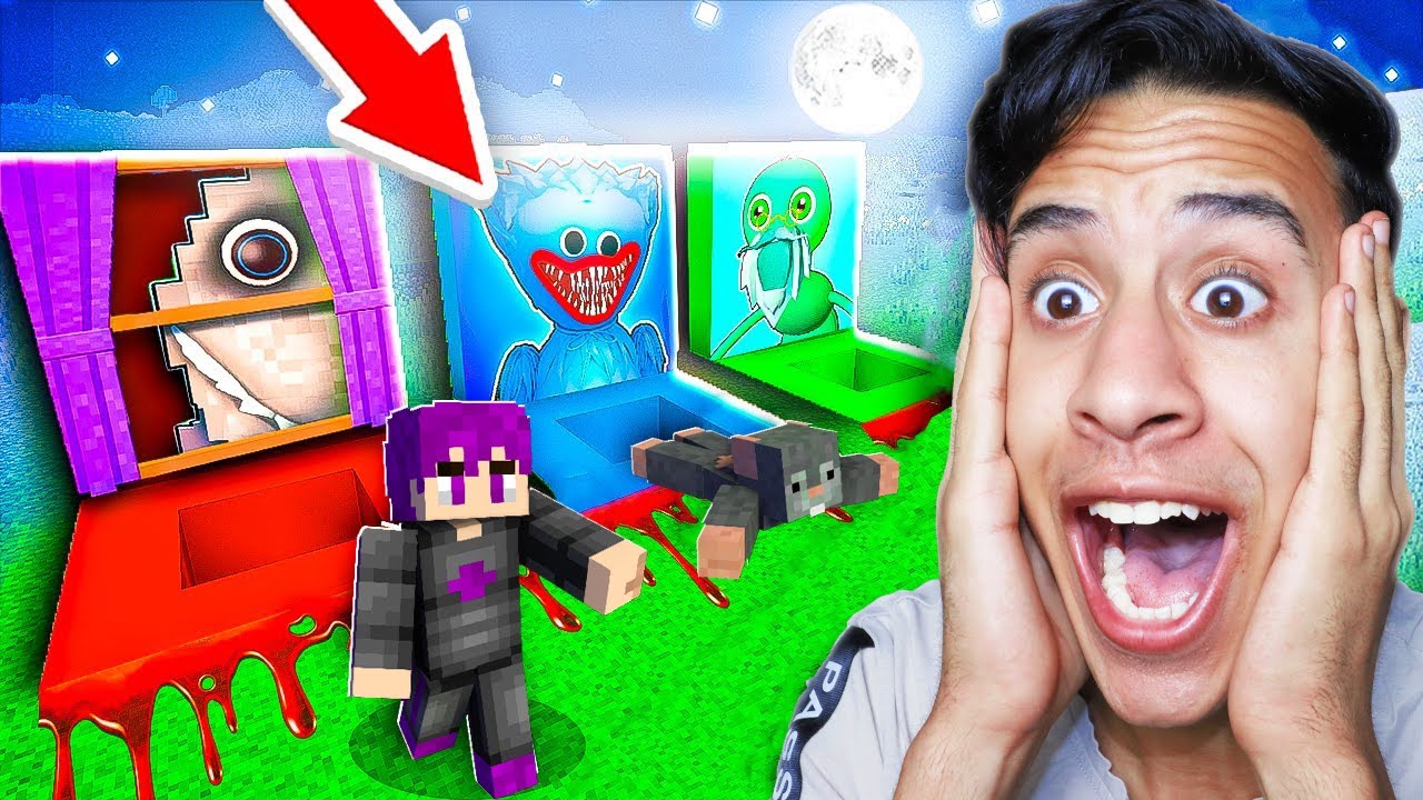 لا تختار المخبأ الخطأ والا ستموت في ماين كرافت (اصعب اختيار) ...🔥😱