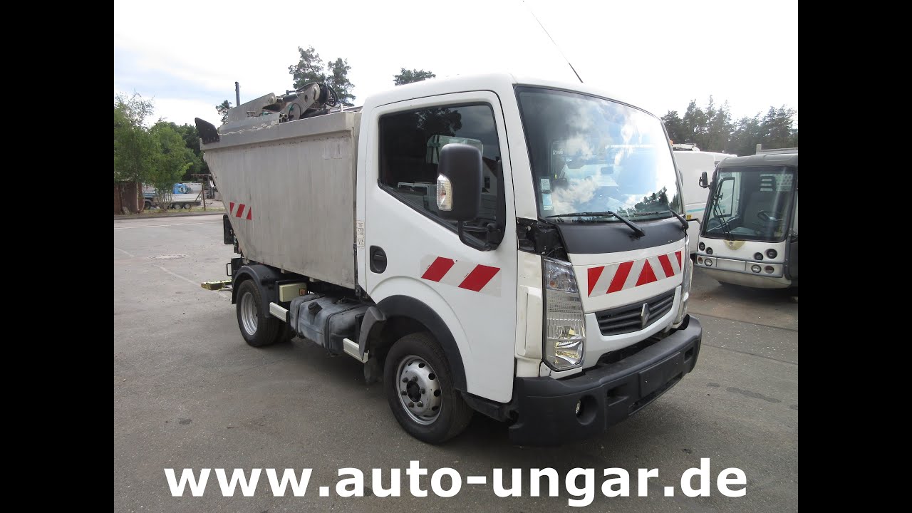 Renault Maxity 3.500kg Faun Provence Benne Müllwagen 5m³ Alumulde mit Presse www.auto-ungar.de