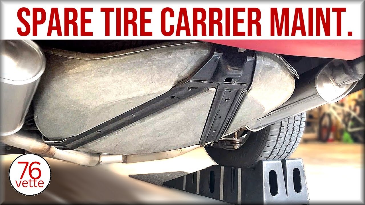 Corvette C3 Spare Tire Carrier CLEANING