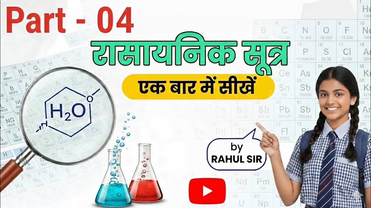 रासायनिक सूत्र || कक्षा 10 बिहार बोर्ड || भाग 4 || बिल्कुल सरल भाषा में || रसायन शास्त्र || राहुल सर