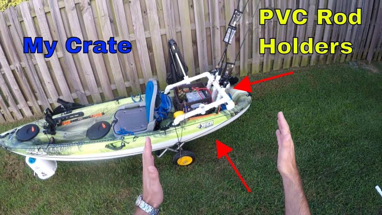 Kayak Crate and PVC Rod Holders | Pelican Enforcer | Part 4 | B Fishing |