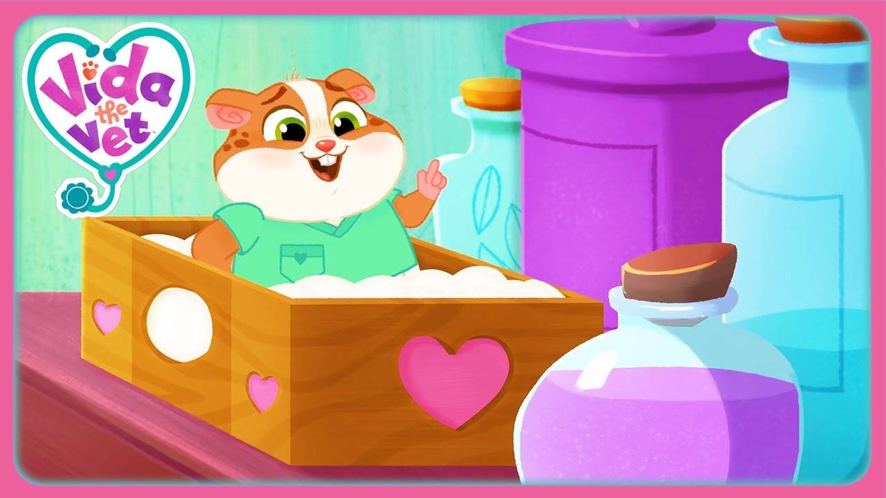 Learn To Be A Vet With Popcorn! (Compilation) | Vida the Vet | Cartoons for Kids