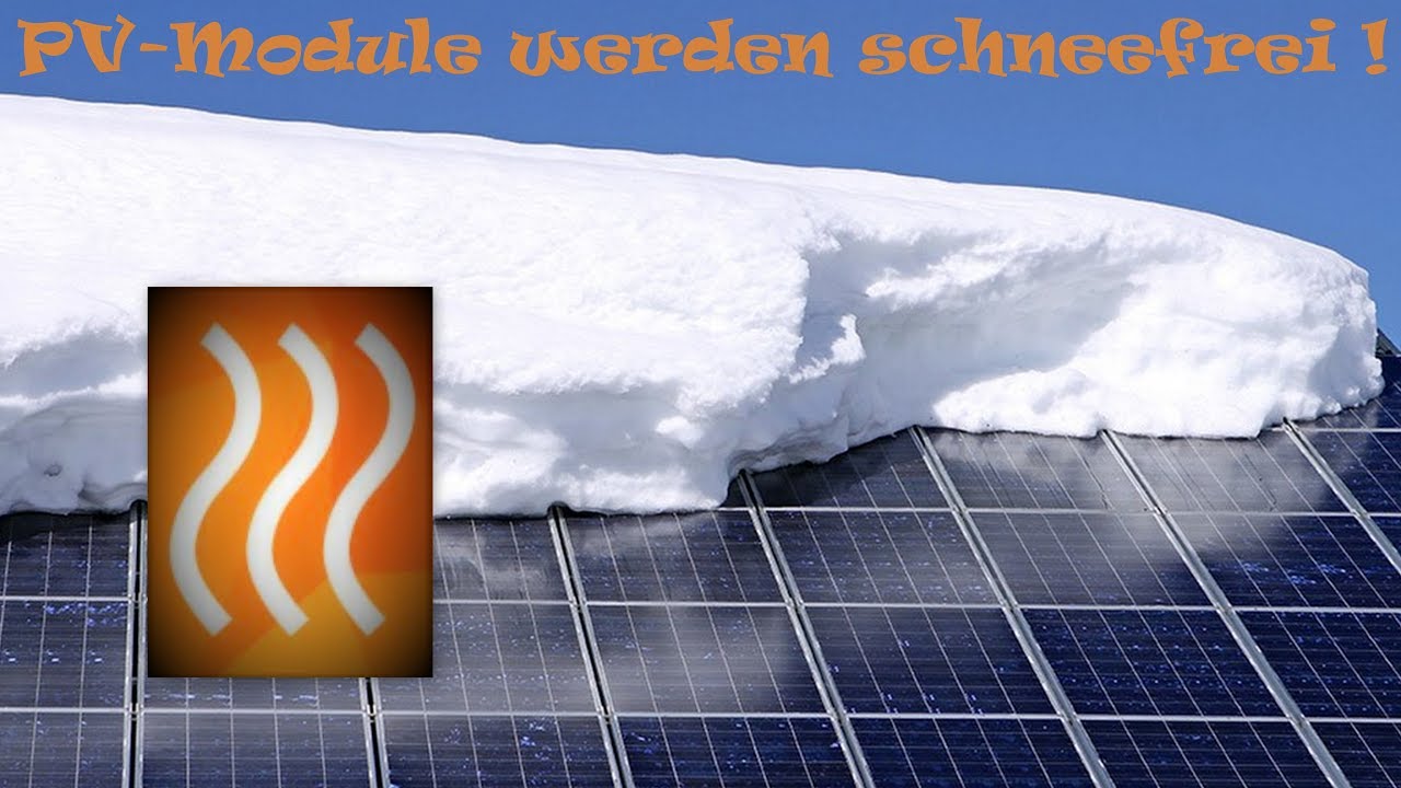 Kann man Photovoltaikmodule im Winter beheizen? - Warum?