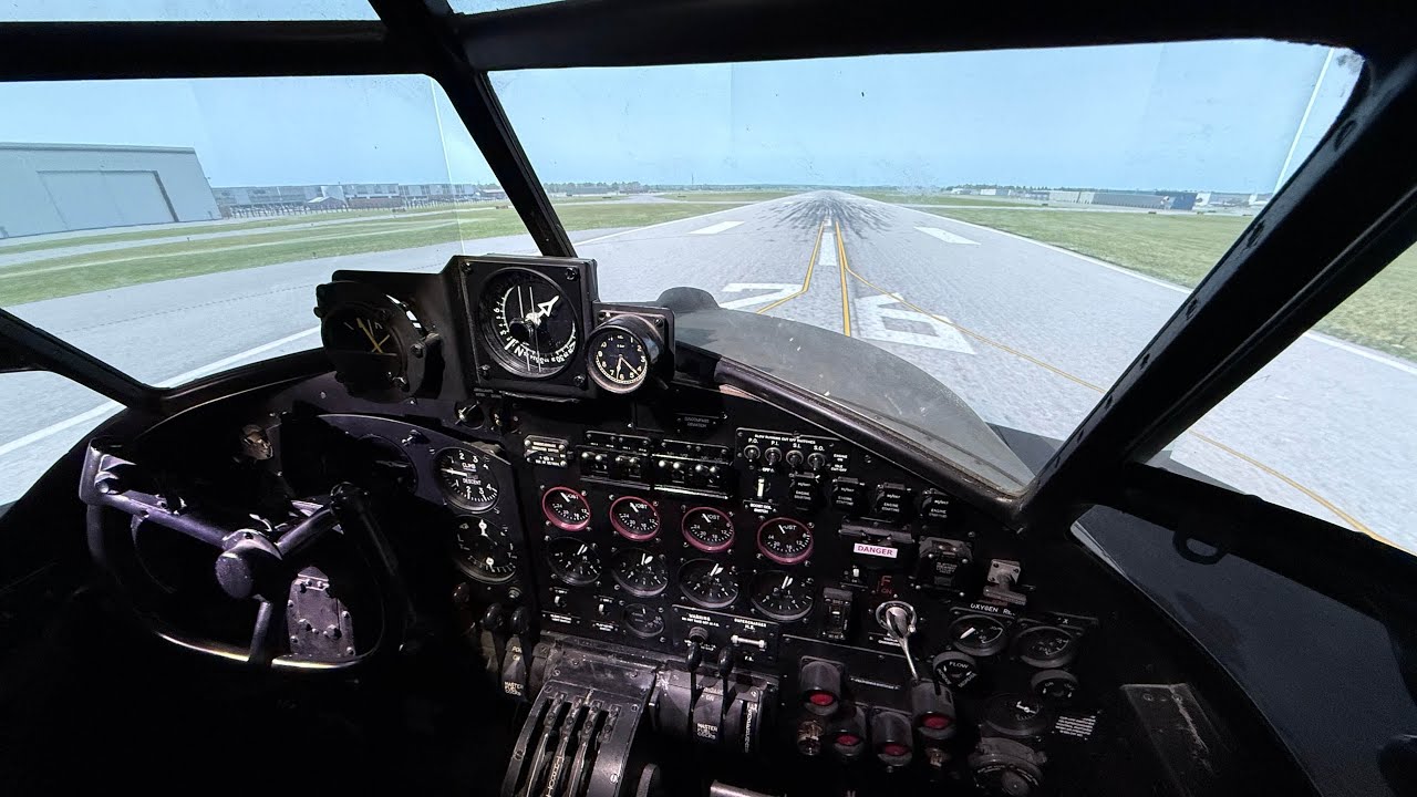 WW11 Avro Lancaster Flight Simulator Using Genuine Wartime Controls (UK)