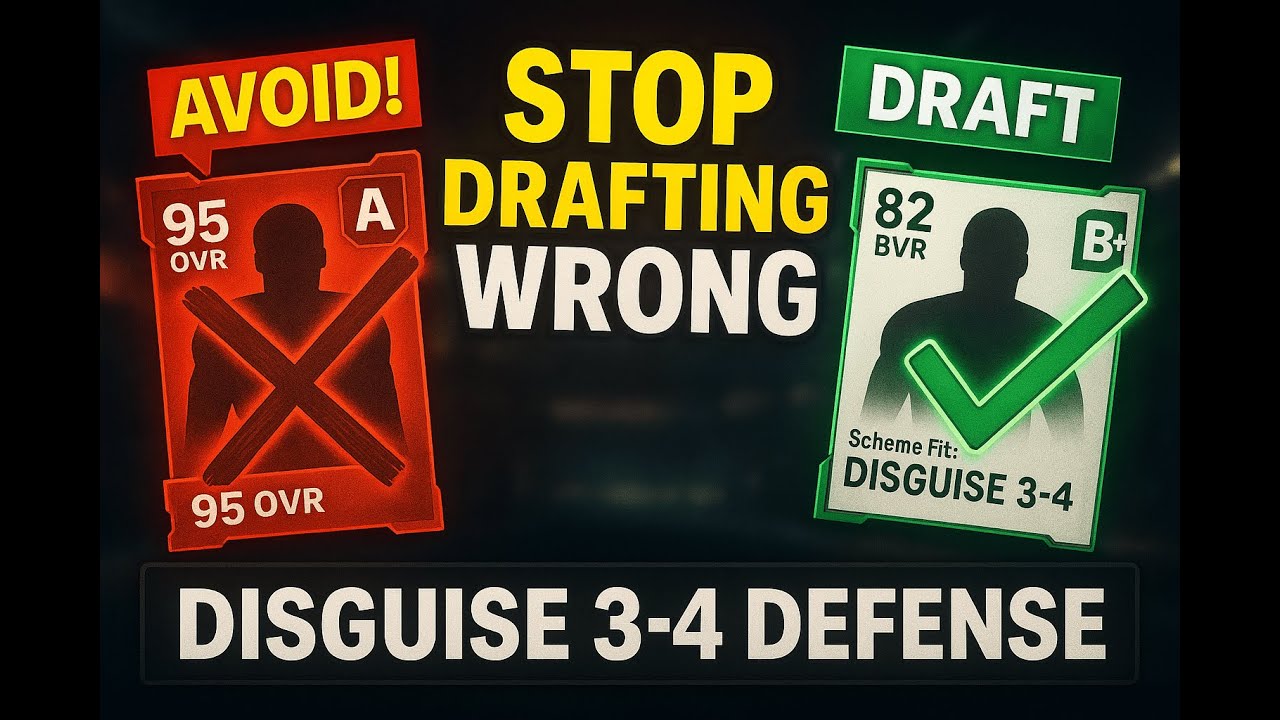 Stop Drafting Wrong in Madden 26! | Build a REAL Disguise 3-4 Defense