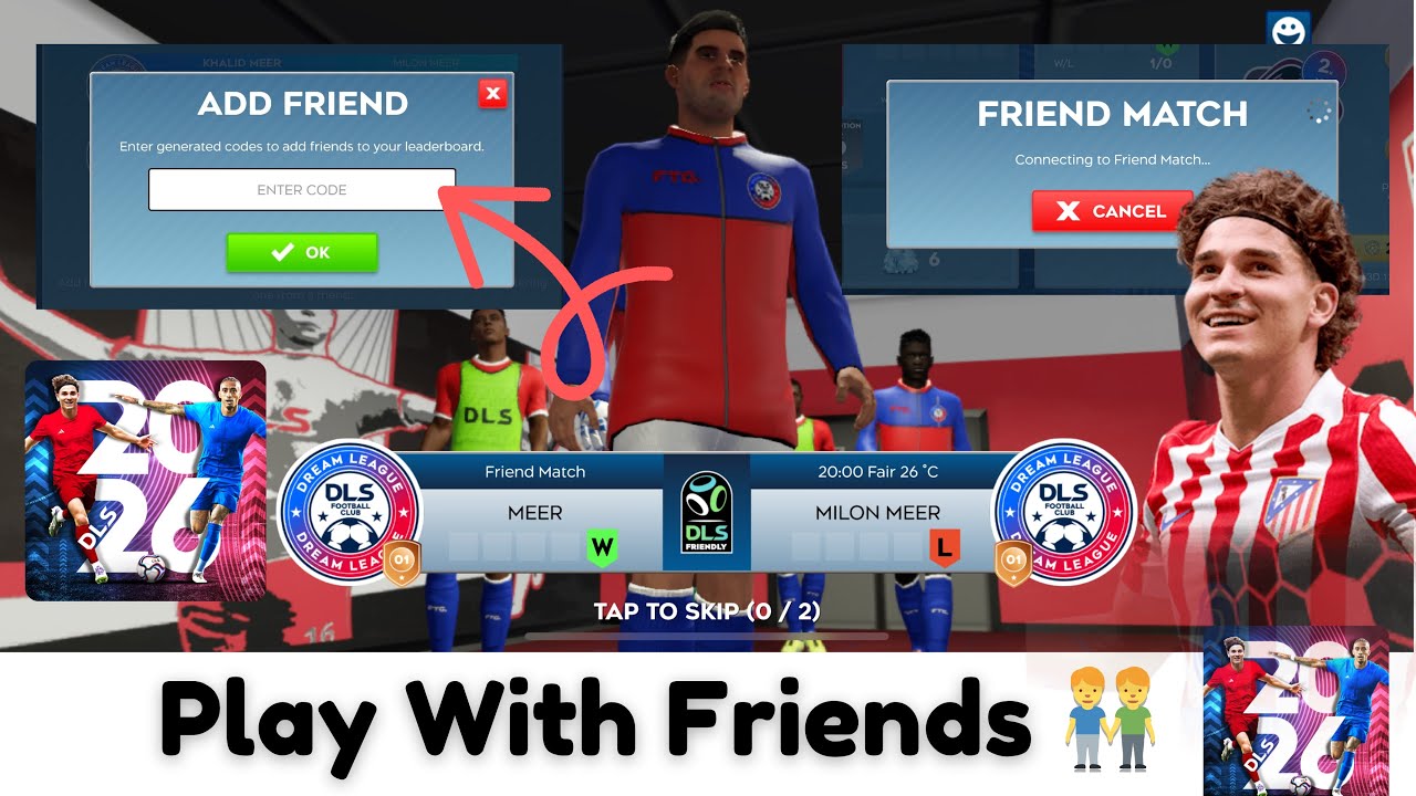 How To Play Friendly Match In Dls 26 || Play Dls 26 With Friends