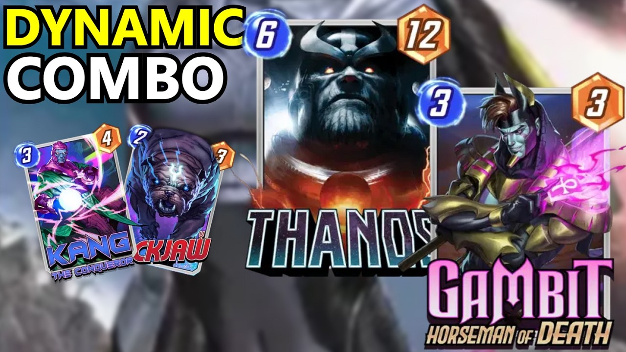 MARVEL SNAP INDONESIA - DECK THANOS MAH SAMA COMBO APA AJA ENAKK!! THANOS KANG GAMBIT DECK