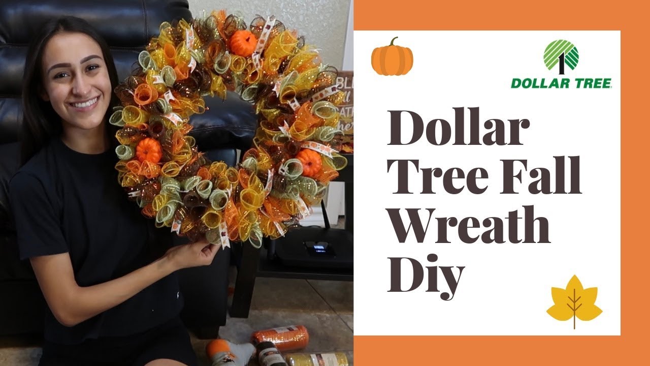 DOLLAR TREE / FALL WREATH DIY!!