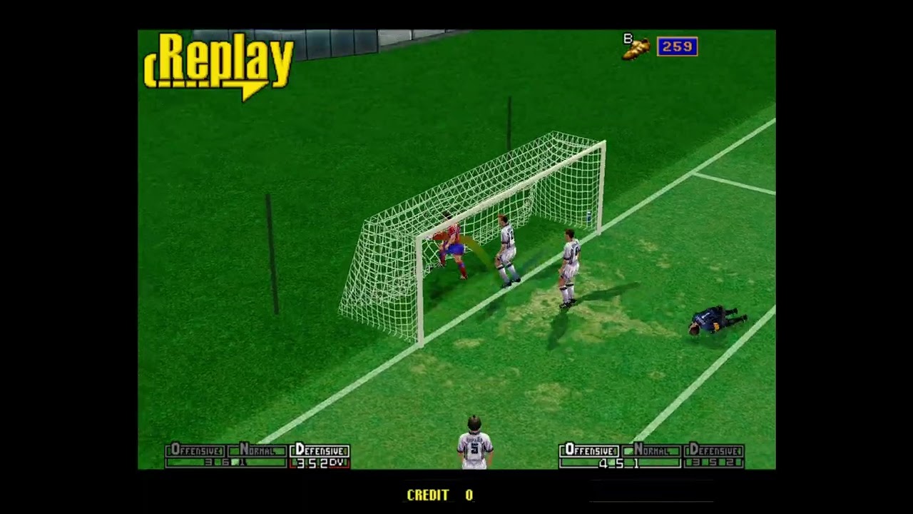 259pts goal of Virtuastriker2 99(Korea VS Spain)