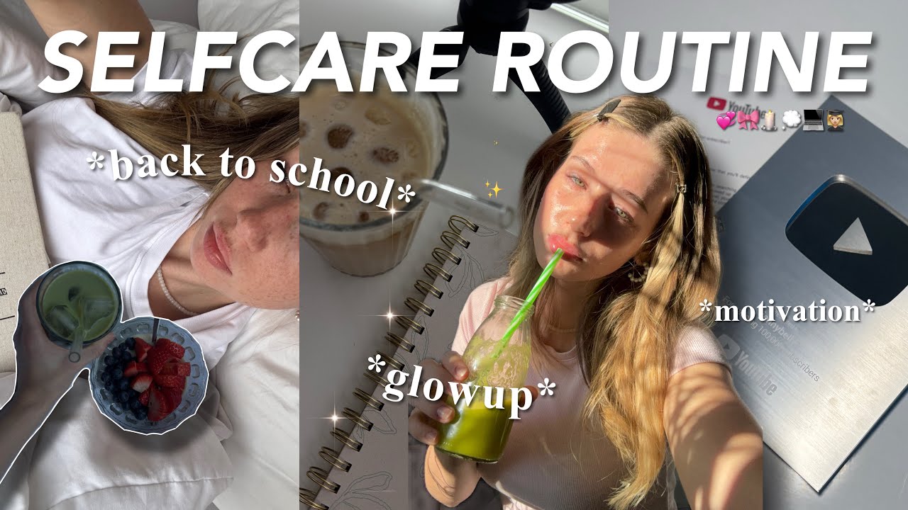 selfcare routine & back to school vlog 💞🎀✨ glowup, ziele & uni motivation
