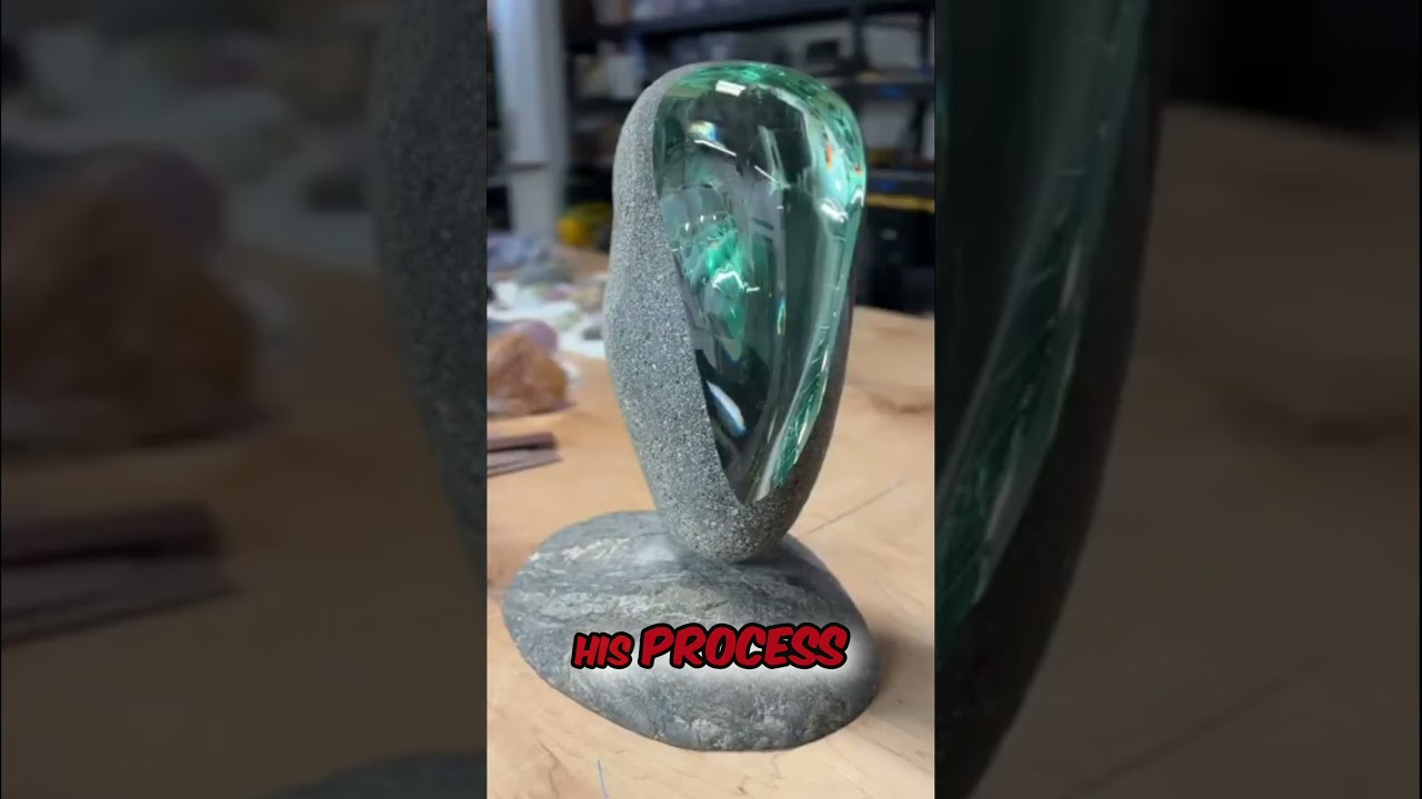 The Art of Merging Glass and Stone | Weston Lambert&rsquo;s Unique Sculptures #shorts #art #didyouknow