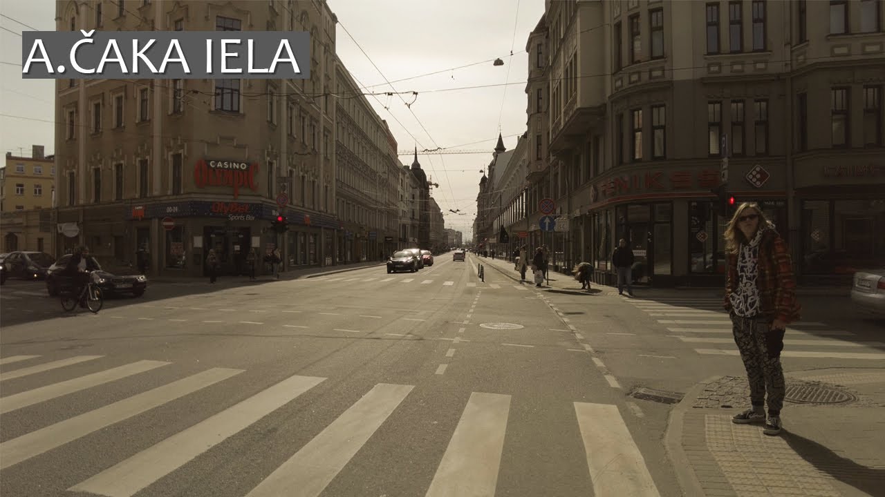 [RIGA] A. ČAKA IELA - bicycle ride [jazzy beats / lofi hip hop mix]