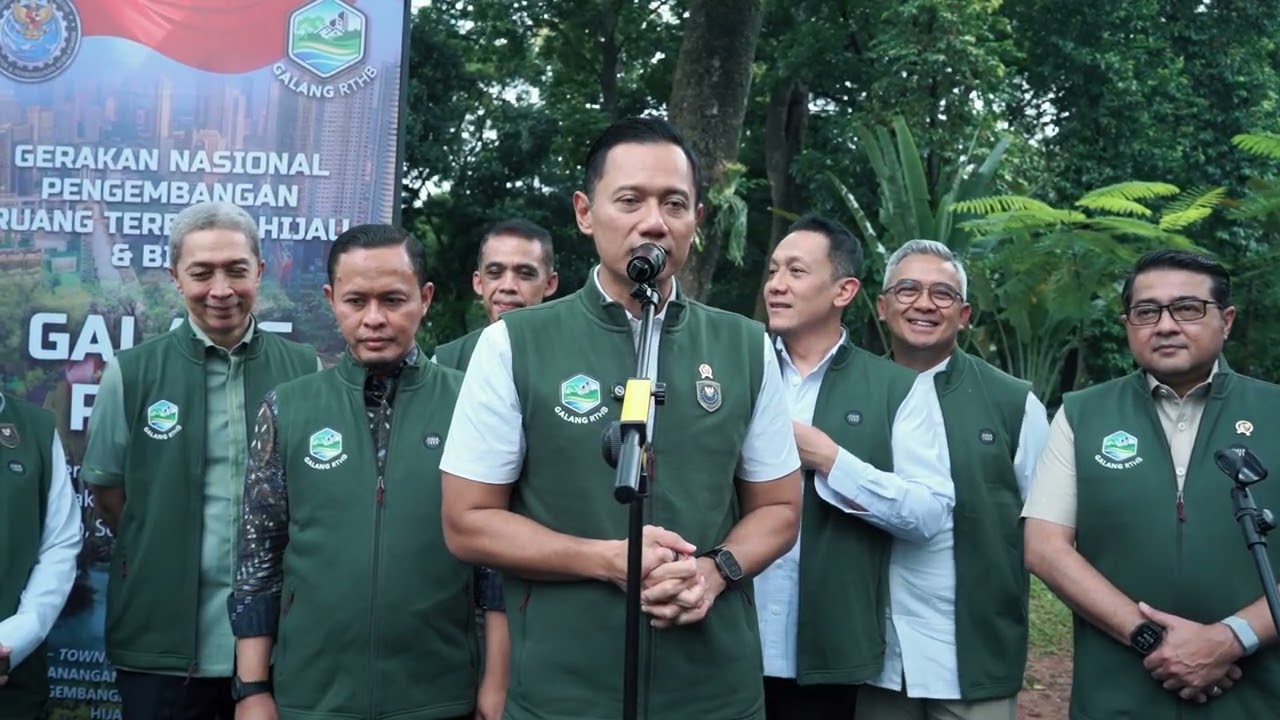 Menko AHY Rakor Ruang Terbuka Hijau