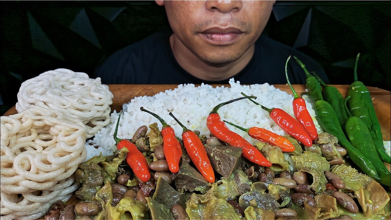 ASMR Oseng Babat Pedas 🔥 Spicy Stir Fried Tripe Eating Sounds