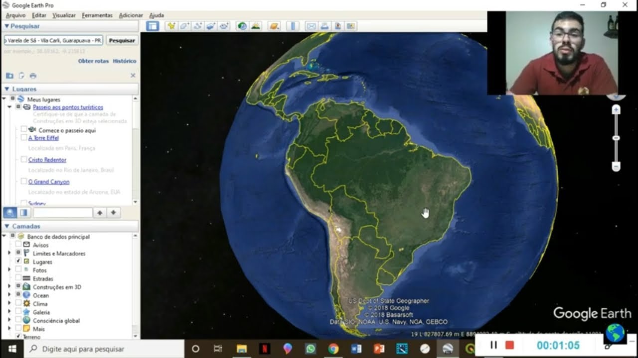 Como fazer mapa de localização usando imagens do Google Earth pt 1