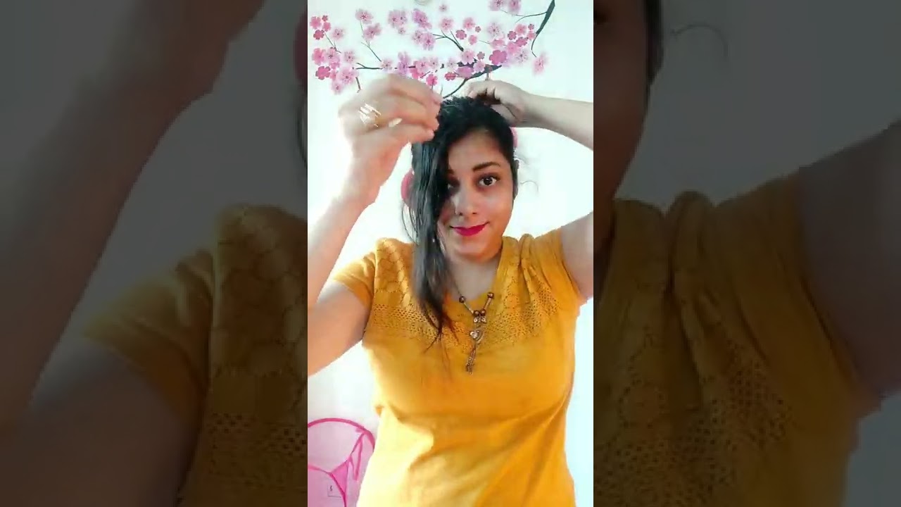 Beautiful Bun Tutorial for Medium Hair | Easy Bun Hairstyle #beautyutsav #Shorts #hair