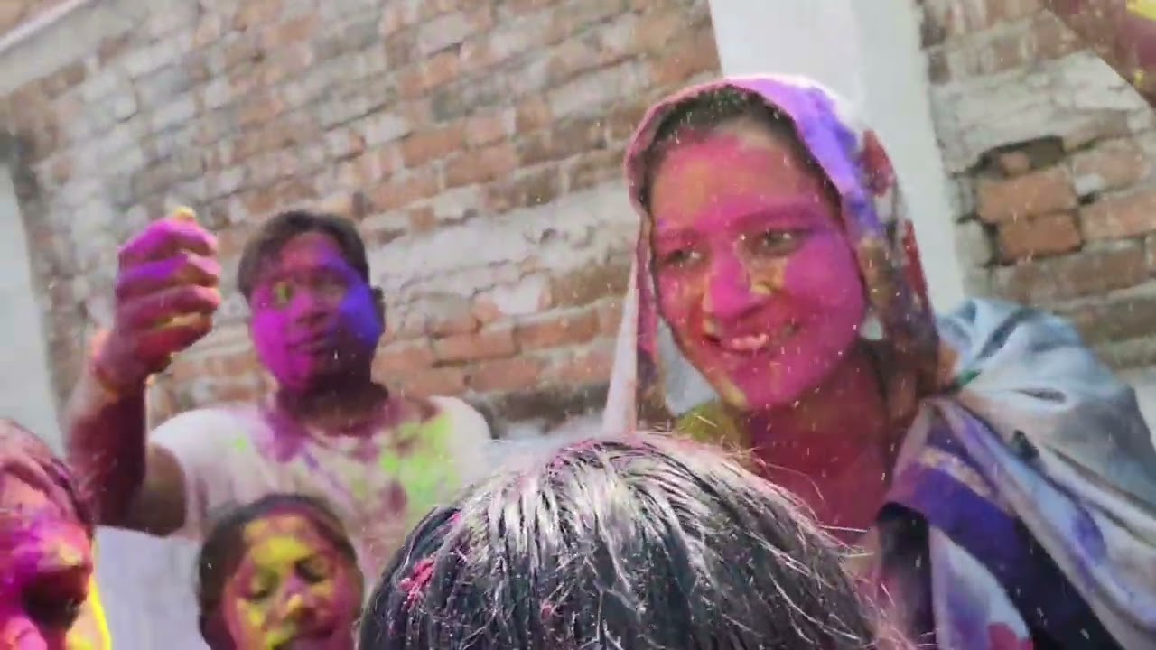 Prayagraj Holi with family (second day) 😍😍