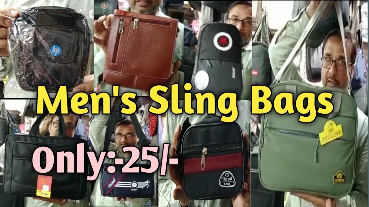 ছেলেদের সাইড ব্যাগ তুলে ব্যবসা করুন।File Bag,Chest Bag,Sling Bag Wholesale Shop In Kolkata