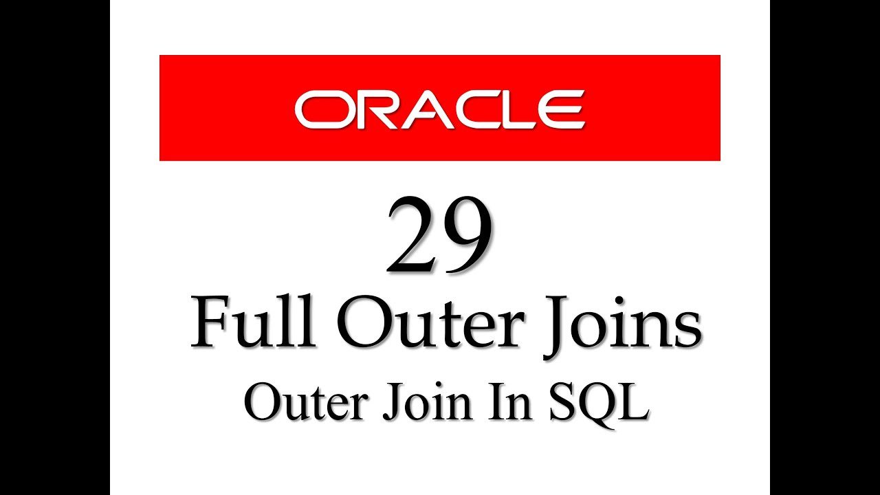 SQL tutorial 29: Full Outer Join with example By Manish Sharma/ RebellionRider