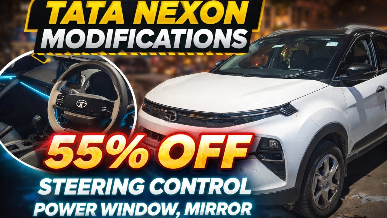 Tata Nexon Smart Plus S Modification ✅ Nexon Modified ✅ 55% OFF On Tata Genuine Accessories ✅