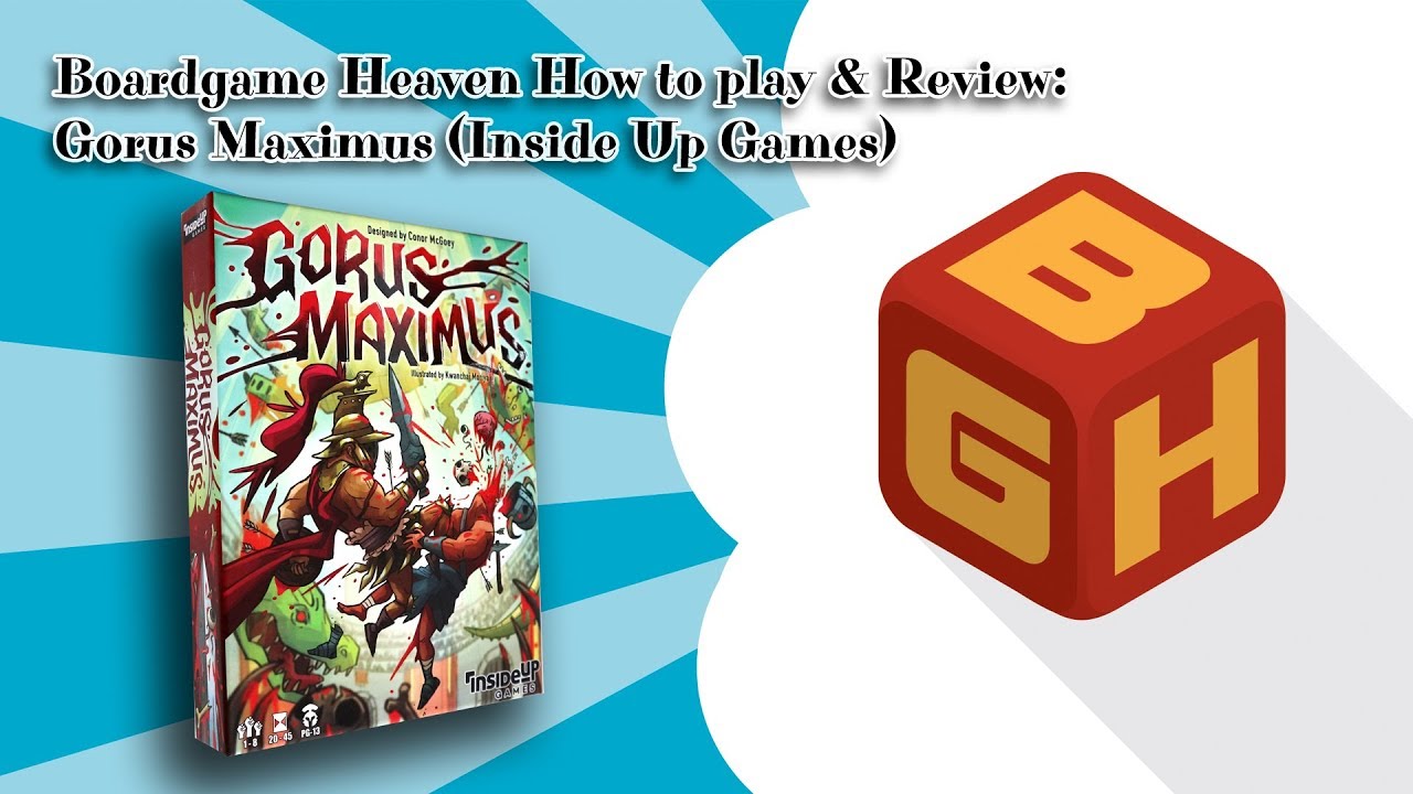 Board Game Heaven Unboxing, How To Play & Review 88: Gorus Maximus (Inside Up Games)