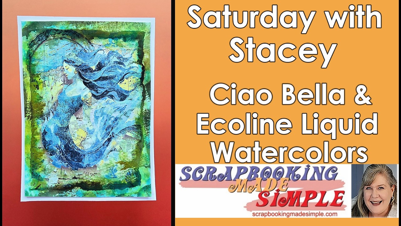 665 Craft and Chat: Ciao Bella Rice Paper, Tissue Paper & Vellum with Ecoline Liquid Watercolors
