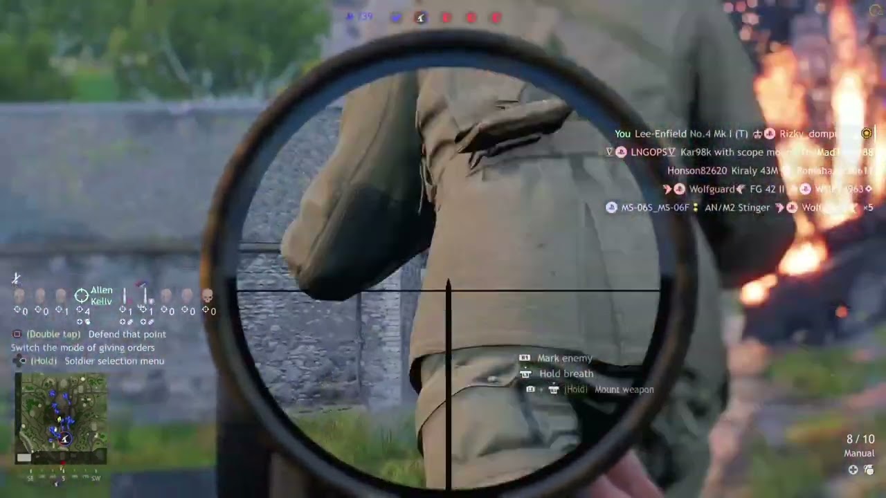 Enlisted gameplay clips. 