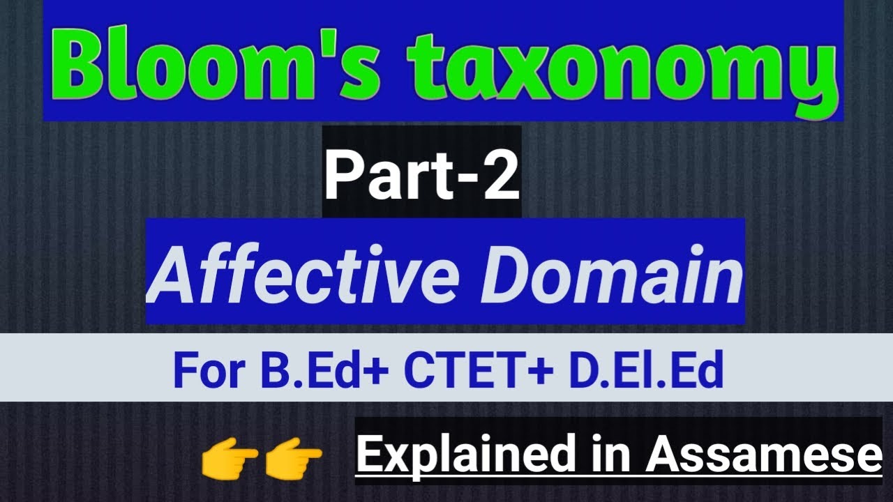 Bloom's taxonomy ( Affective domain )