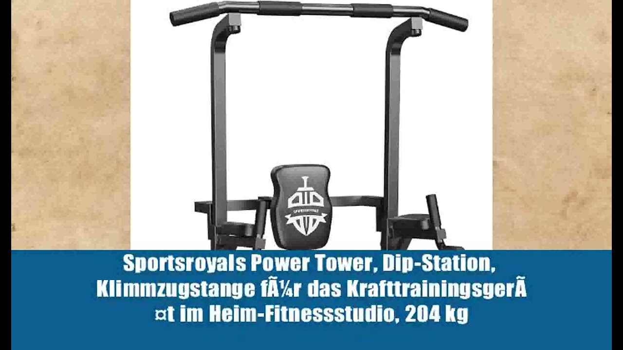 Sportsroyals Power Tower, Dip-Station, Klimmzugstange fÃ¼r das KrafttrainingsgerÃ¤t im