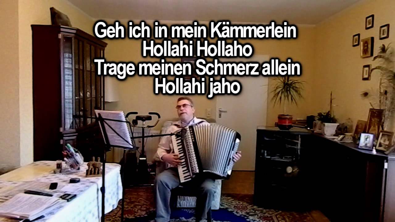 HORCH WAS KOMMT VON DRAUßEN 'REIN volkslieder ohne Vokal mit Text zum Mitsingen