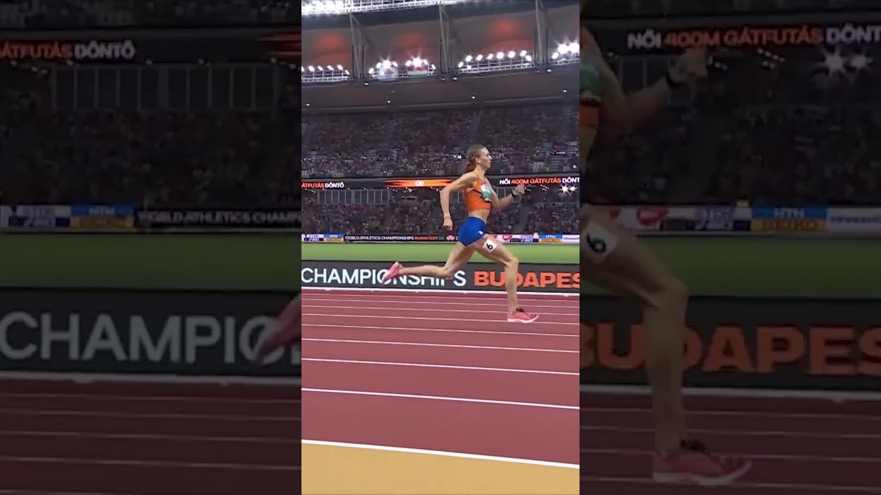 Femke Bol flies to 400m hurdles glory in Budapest ✨ #running #netherlands #athlete #sports #power