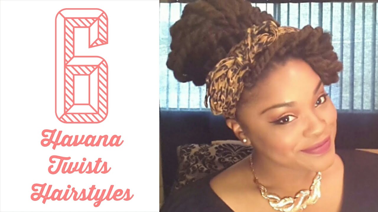 6 EASY Havana Twists/ Marley Twists Hairstyles | Natural Hairstyles