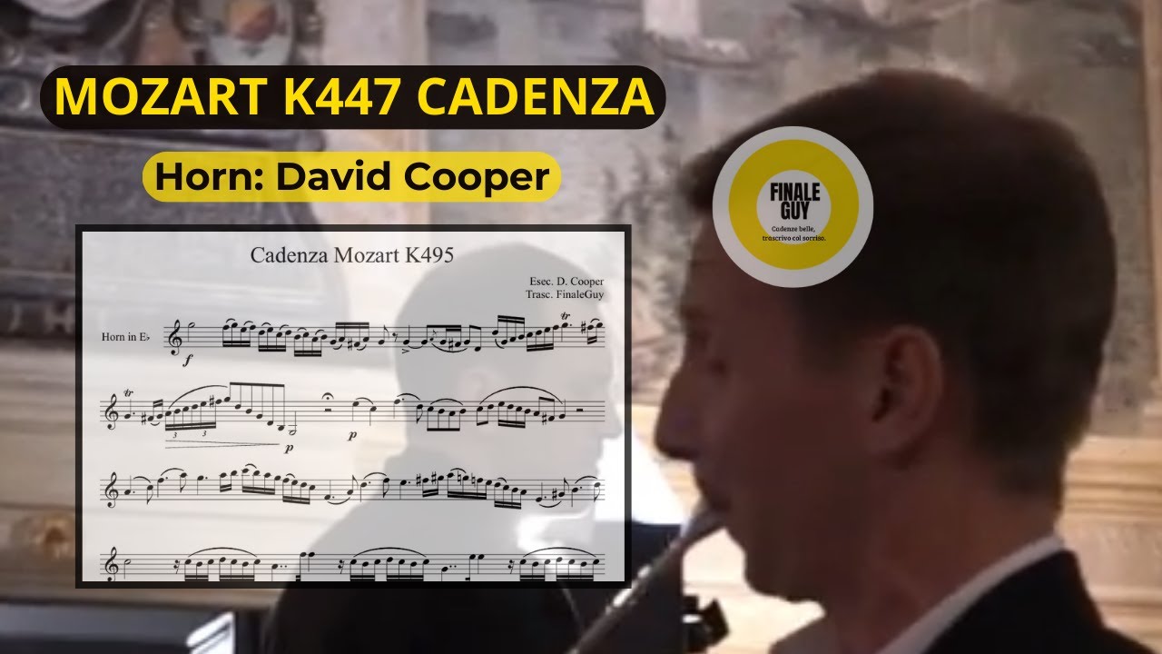 Cadenza Mozart k495 / concerto n.4 Mozart - David Cooper