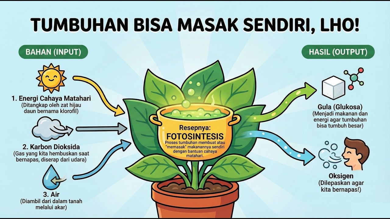 Pertunjukan Memasak Terhebat : Ternyata Tumbuhan Bisa Masak Sendiri, Lho!